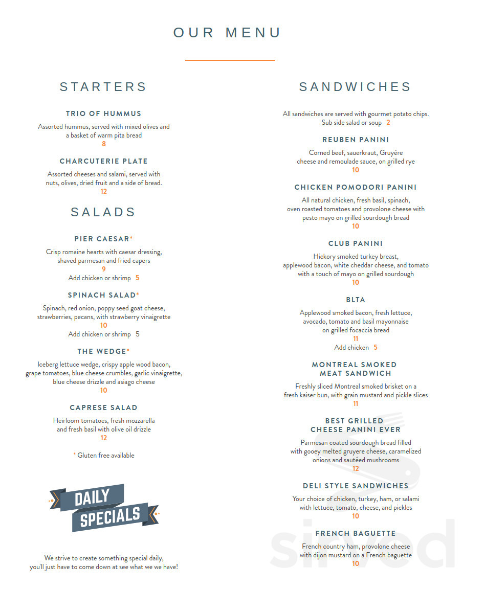 Saltwater Café menu in Point Roberts, Washington, USA