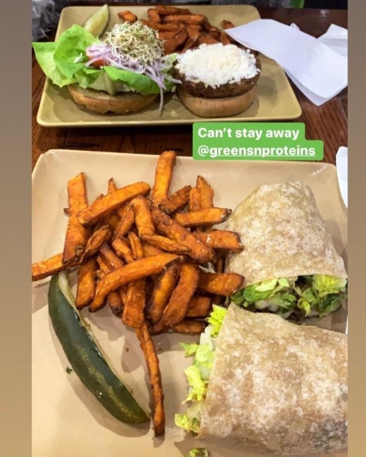 Greens and Proteins menu in Las Vegas, Nevada, USA