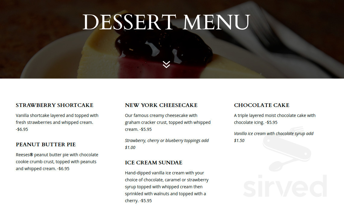 Dee Jay's BBQ Ribs & Grille Racetrack Rd menus in Washington