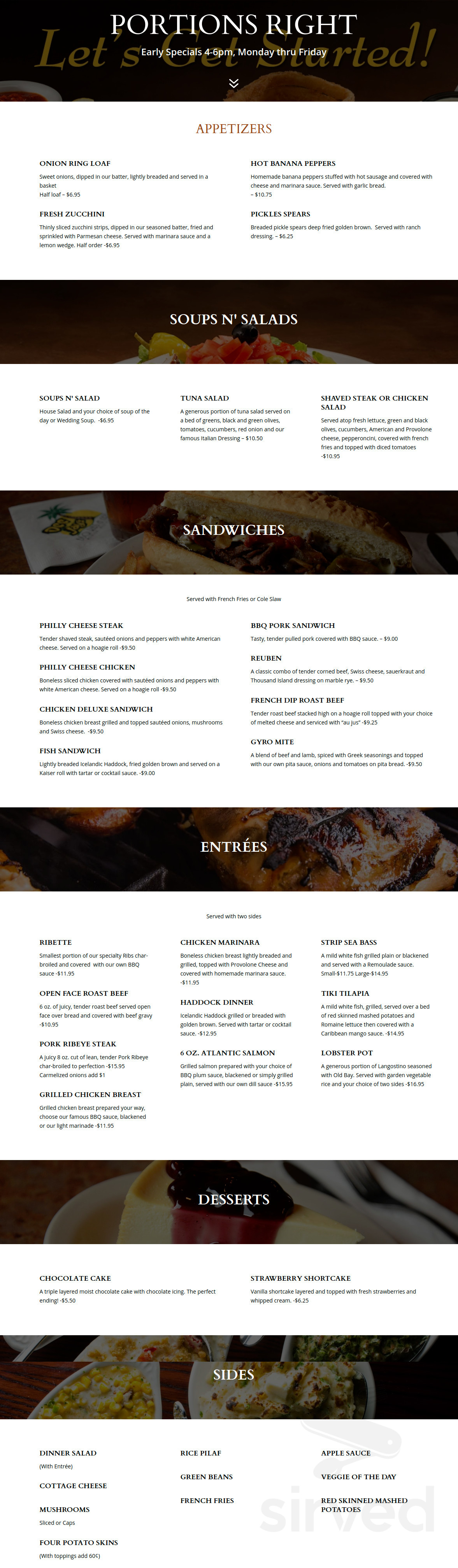 Dee Jay's BBQ Ribs & Grille Racetrack Rd menus in Washington