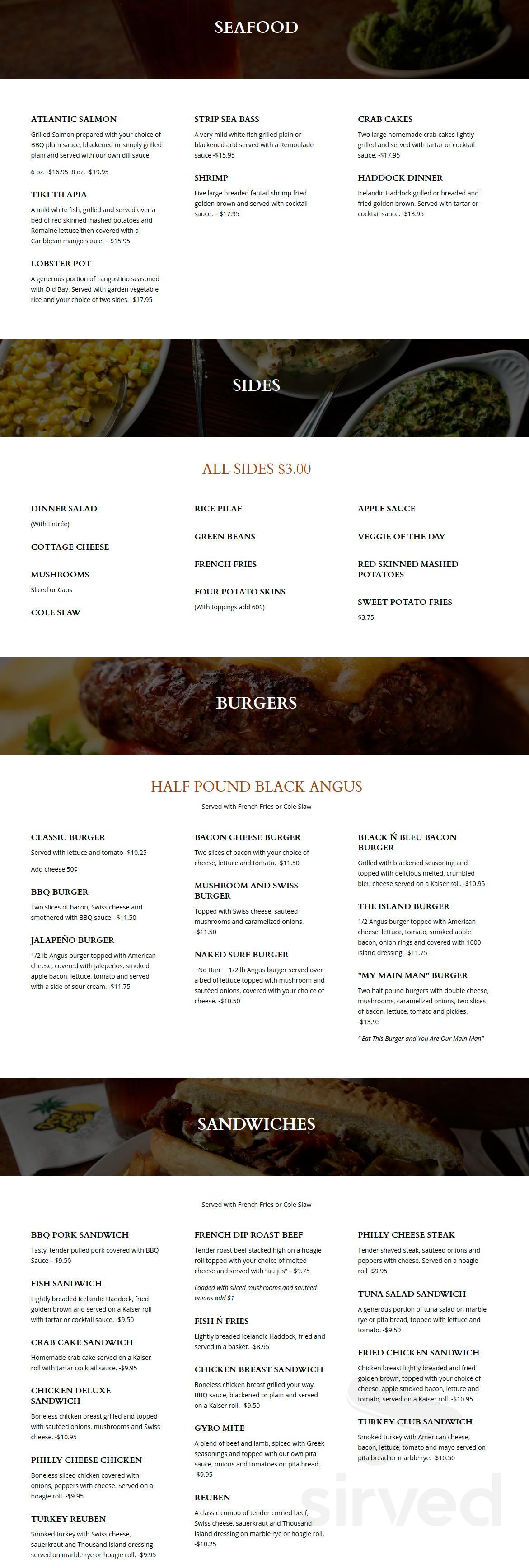 Dee Jay's BBQ Ribs & Grille Racetrack Rd menus in Washington