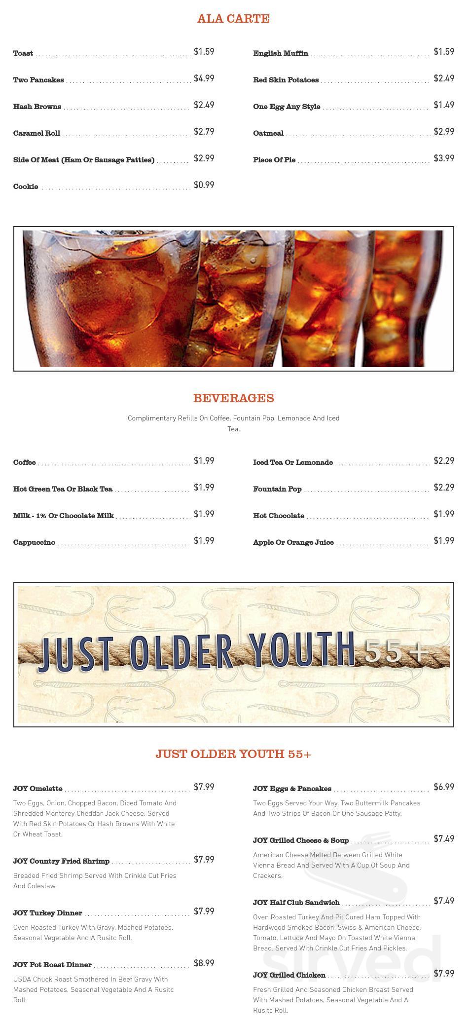 Menu for Sunlac Inn Lakota in Lakota, North Dakota, United States