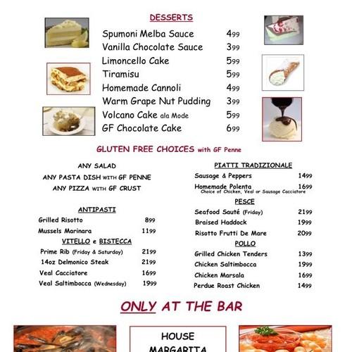 La Cantina Italiana menu in Framingham, Massachusetts, USA