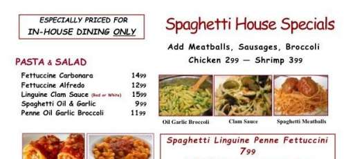 Menu for La Cantina Italiana in Framingham, MA | Sirved