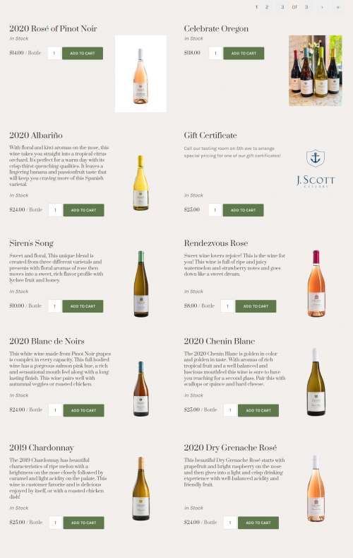 J. Scott Cellars menu in Eugene, Oregon, USA