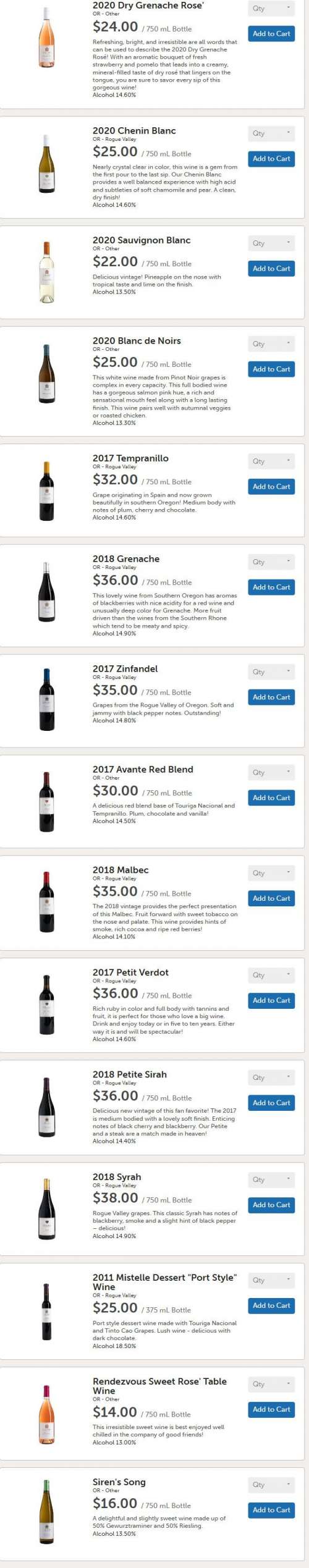 J. Scott Cellars menu in Eugene, Oregon, USA