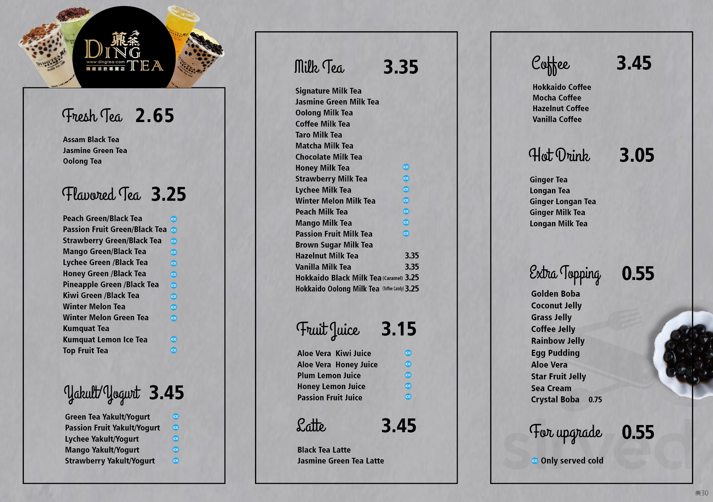 Order DING TEA - Los Angeles, CA Menu Delivery [Menu & Prices