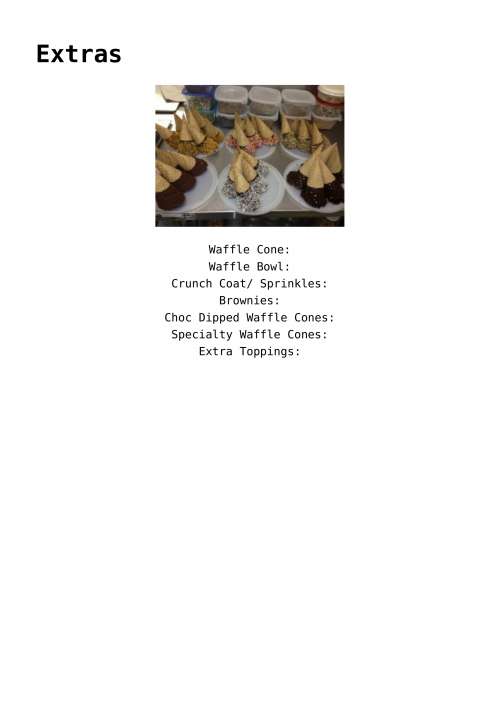 The Ice Cream Shoppe Skowhegan (Donna's) menu in Skowhegan, Maine, USA