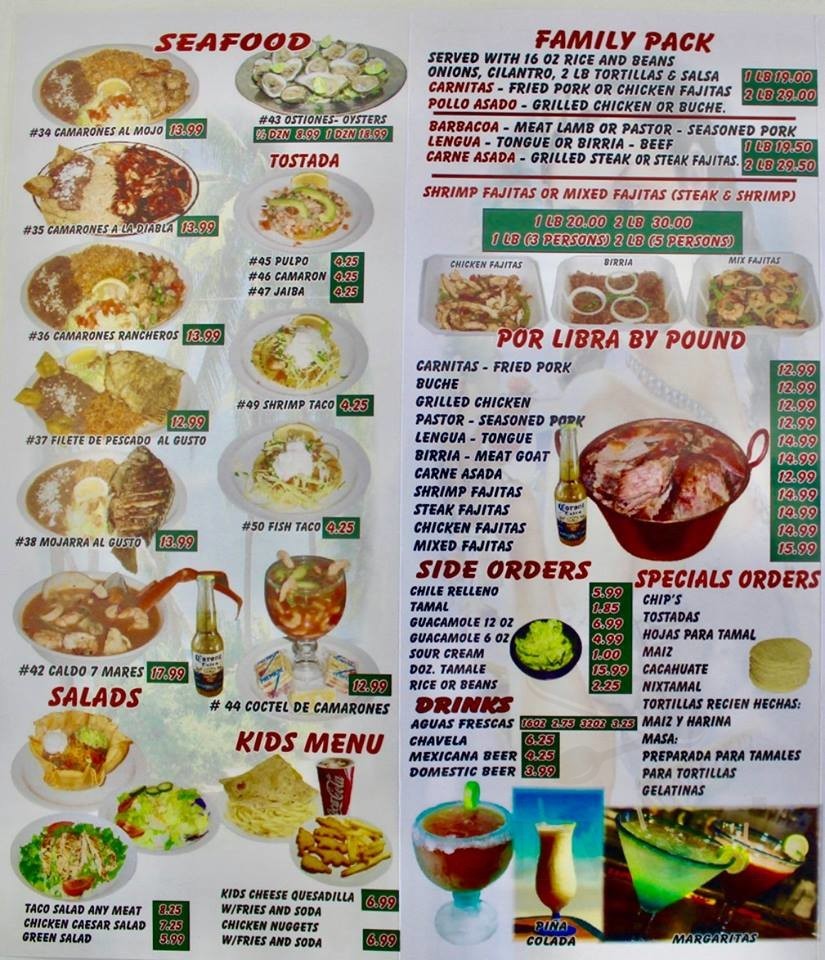 Taqueria Tortilla Factory Mexican Restaurant menus in Cathedral City
