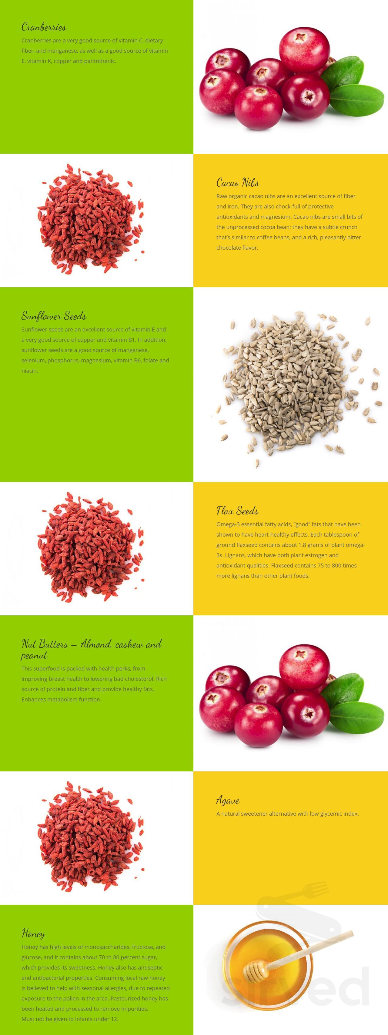 Earth Bowl Superfoods menu in Aliso Viejo, California, USA