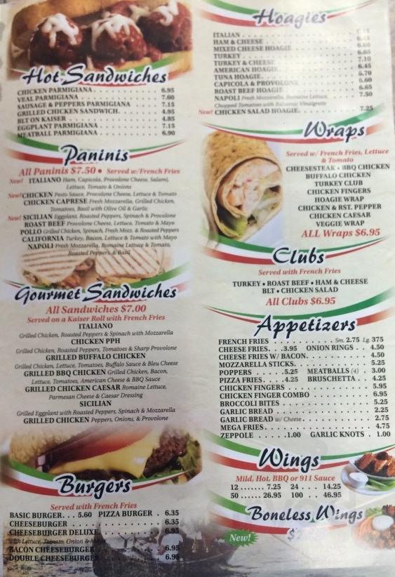 Pizza Pasta House II menu in Dresher, Pennsylvania, USA