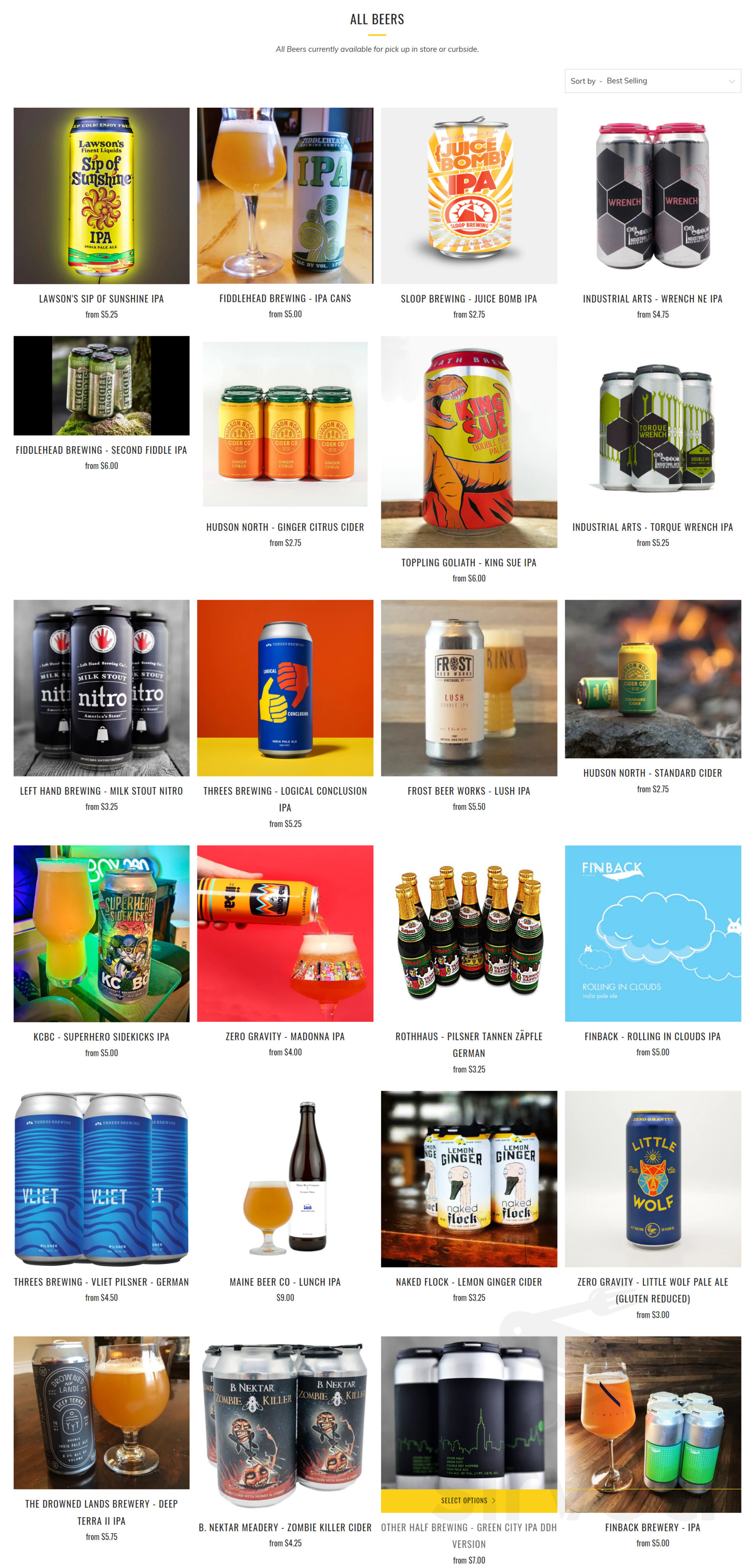 Craft Beer Cellar menu in Warwick, New York, USA