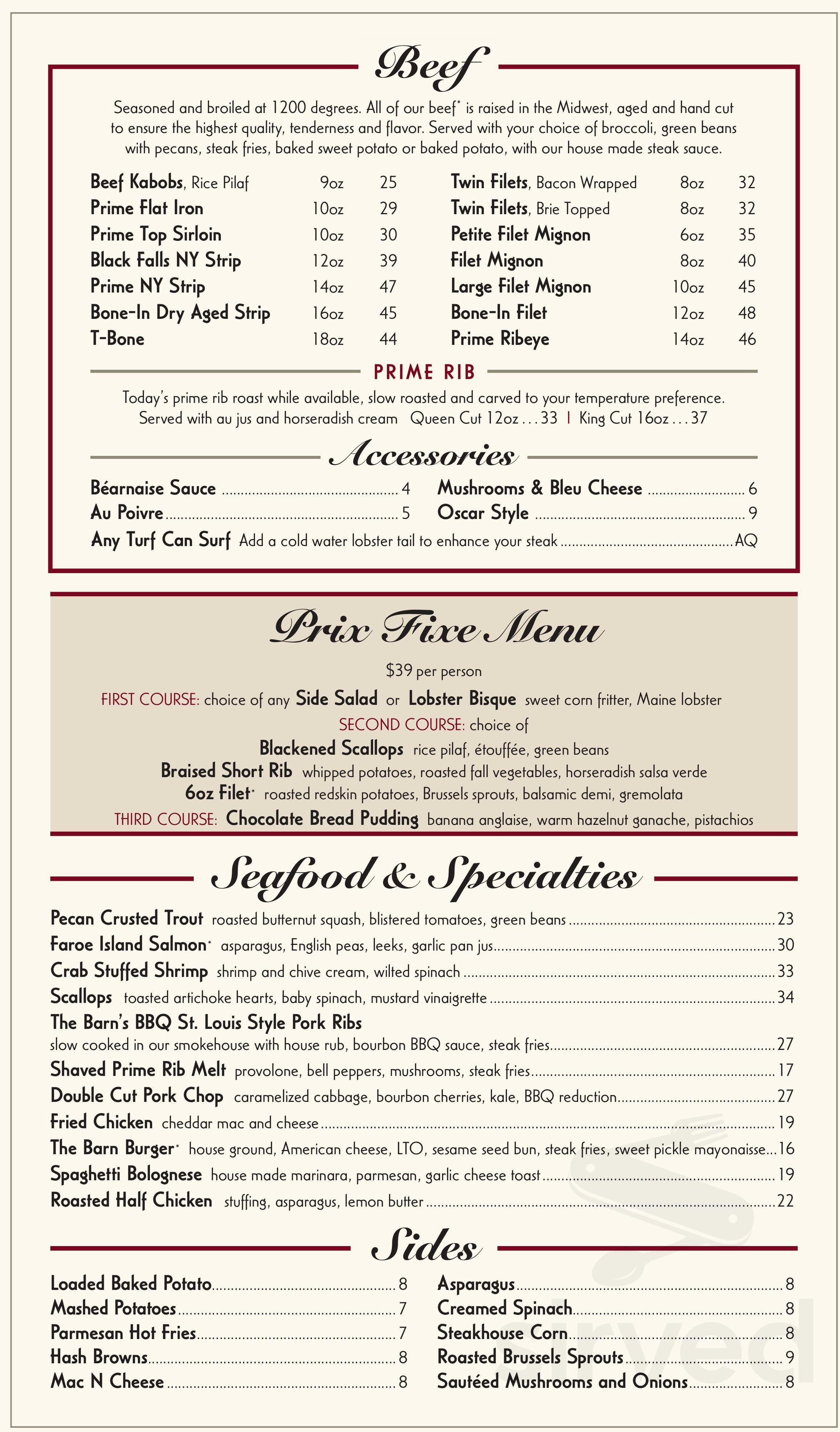 The Barn Restaurant Gahanna Ohio