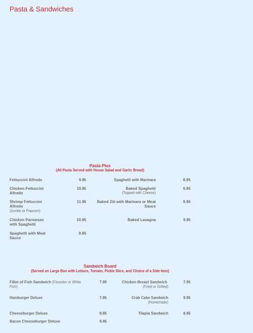 Mayflower Seafood Restaurant menu in Concord, North Carolina, USA