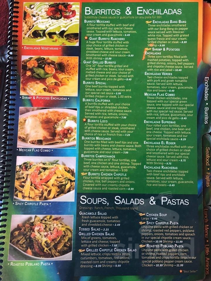 El Charro Mexican Restaurant menu in West Plains, Missouri, USA