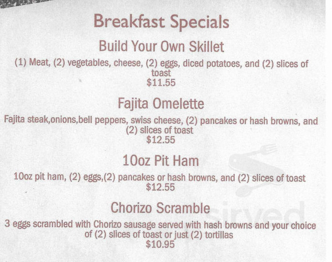 The Cutten Chalet menus in Eureka, California, United States