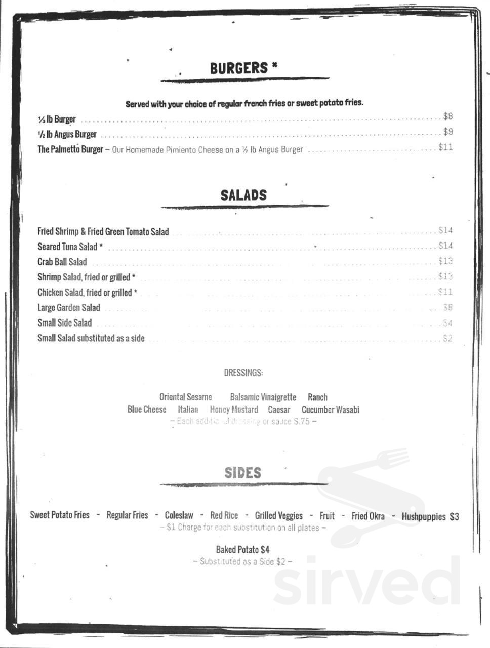 T W Graham & Co menus in McClellanville, South Carolina, United States