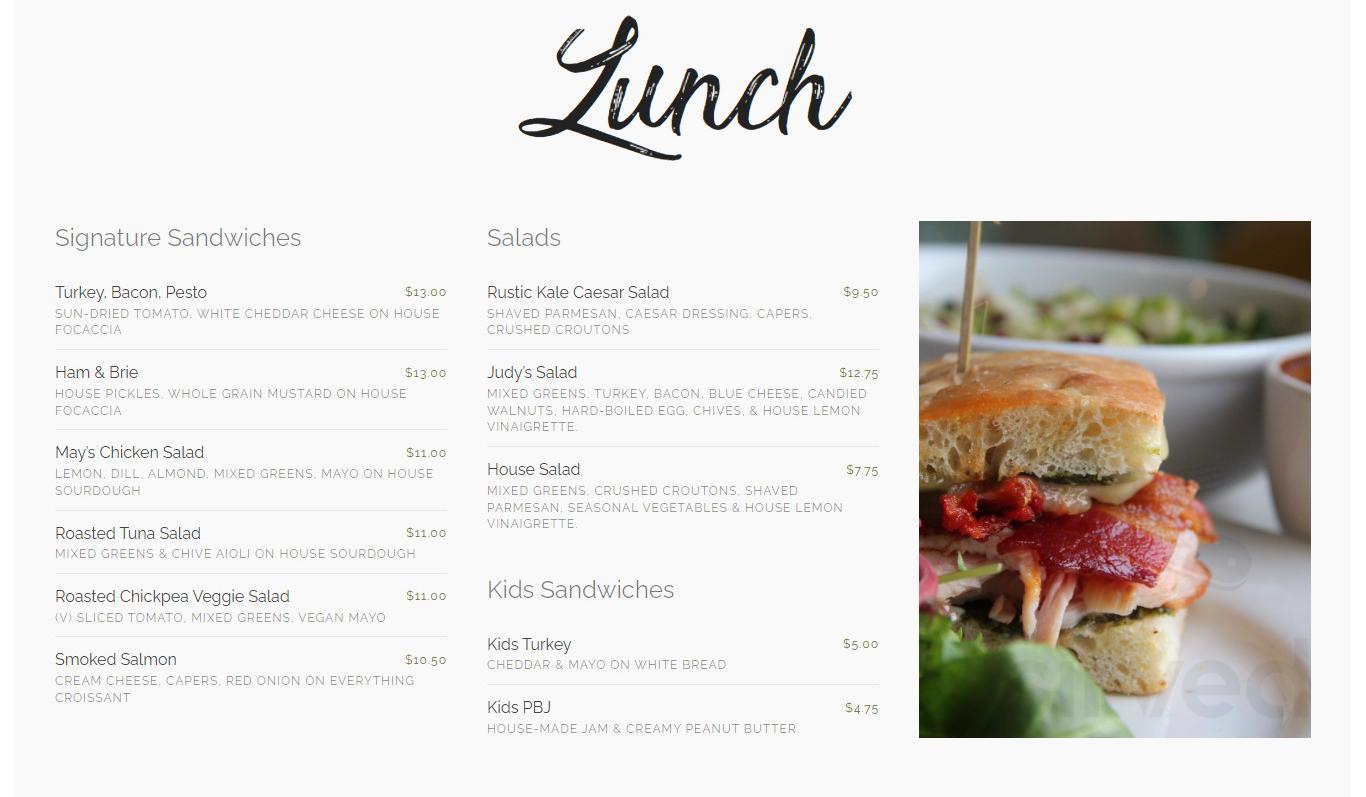 May's Parlor menu in Virginia Beach, Virginia, USA