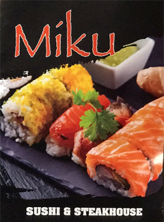 Miku Sushi and Steakhouse Logo in Cockeysville, Maryland