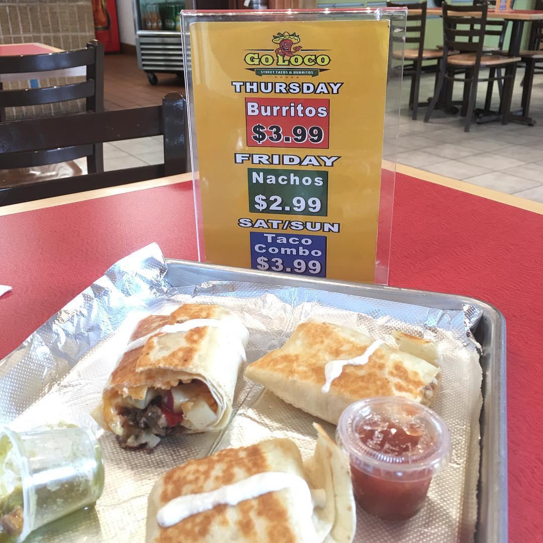 Go Loco Street Tacos & Burritos menu in Waxahachie, Texas, USA