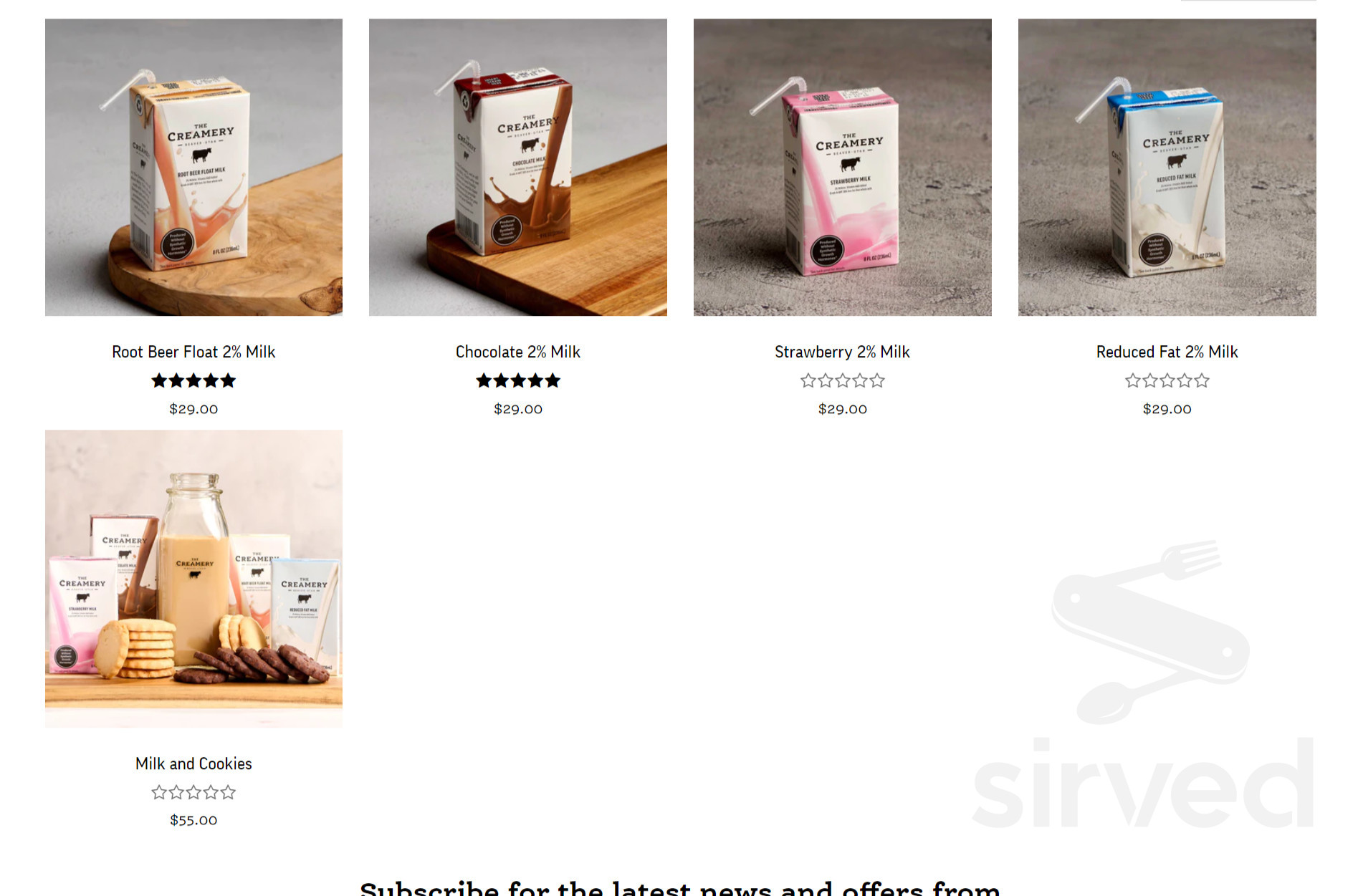 The Creamery Kitchen menu in Beaver, Utah, USA