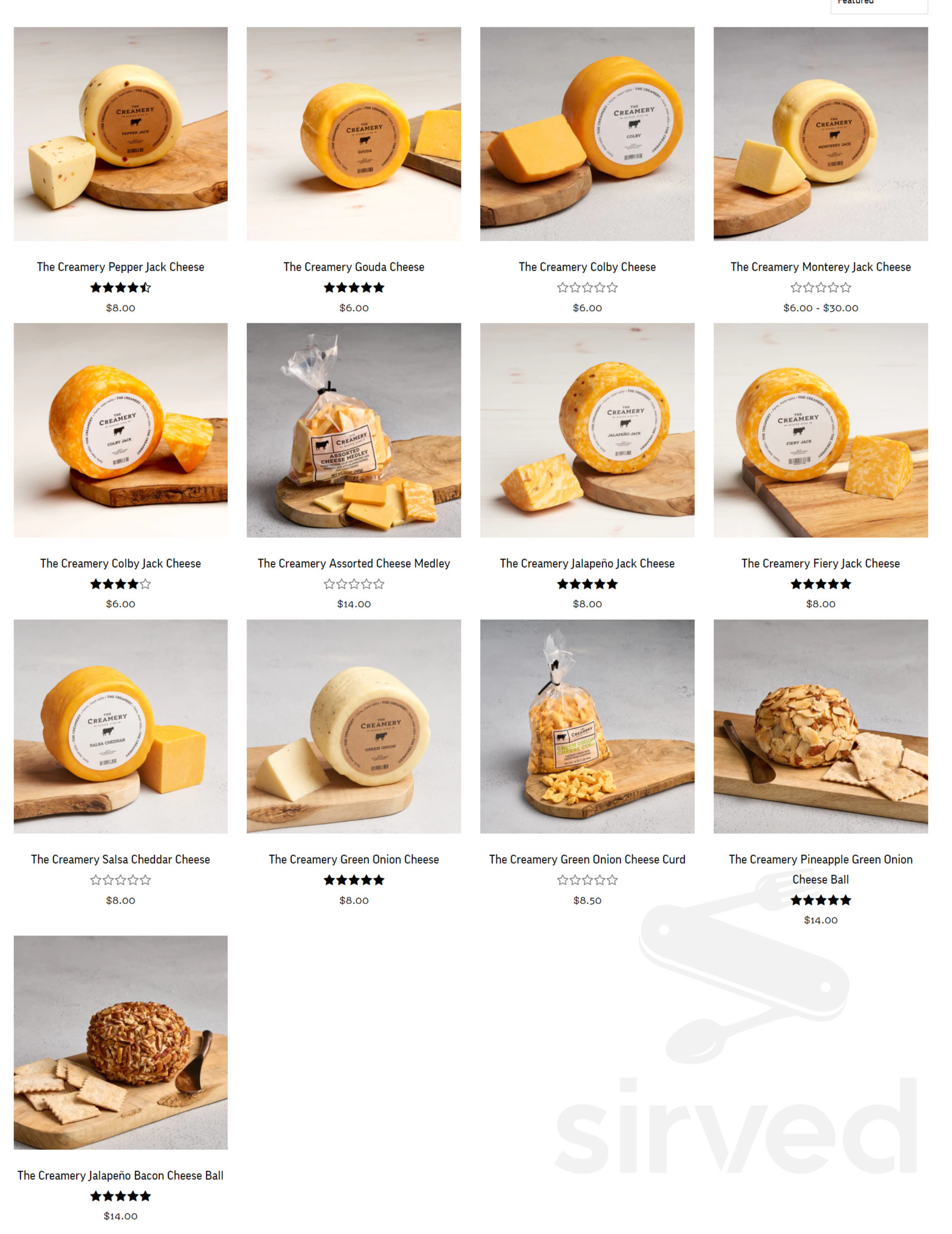 The Creamery Kitchen menu in Beaver, Utah, USA