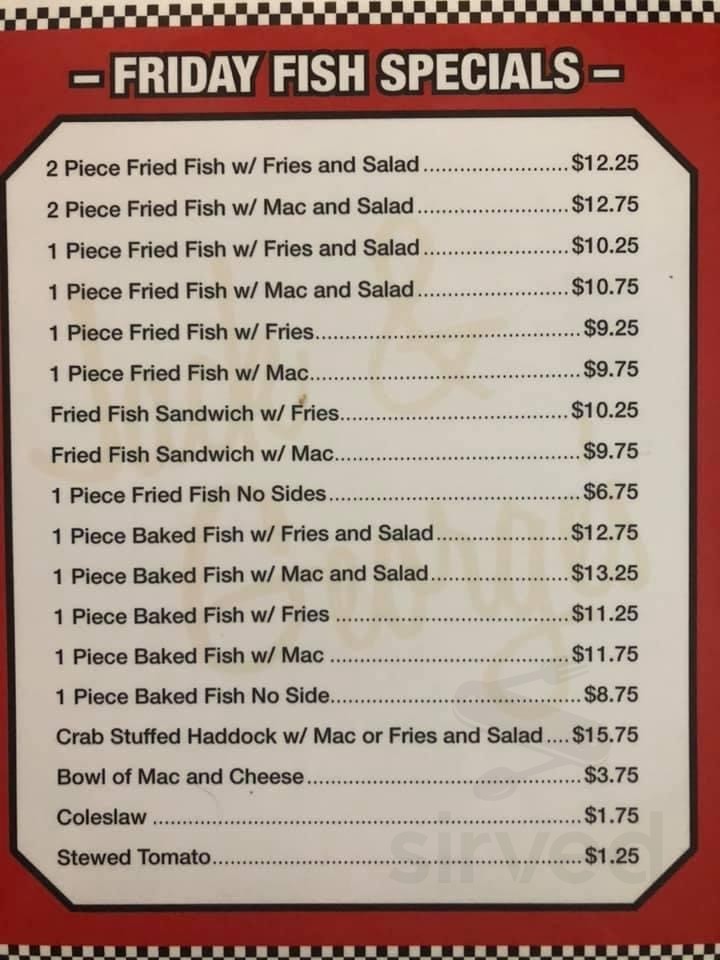 Jack &amp; Georges menu in Altoona, Pennsylvania, USA