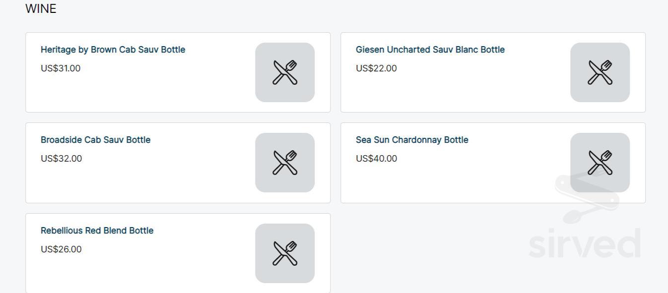 Paul's of Oak Island menu in Oak Island, North Carolina, USA