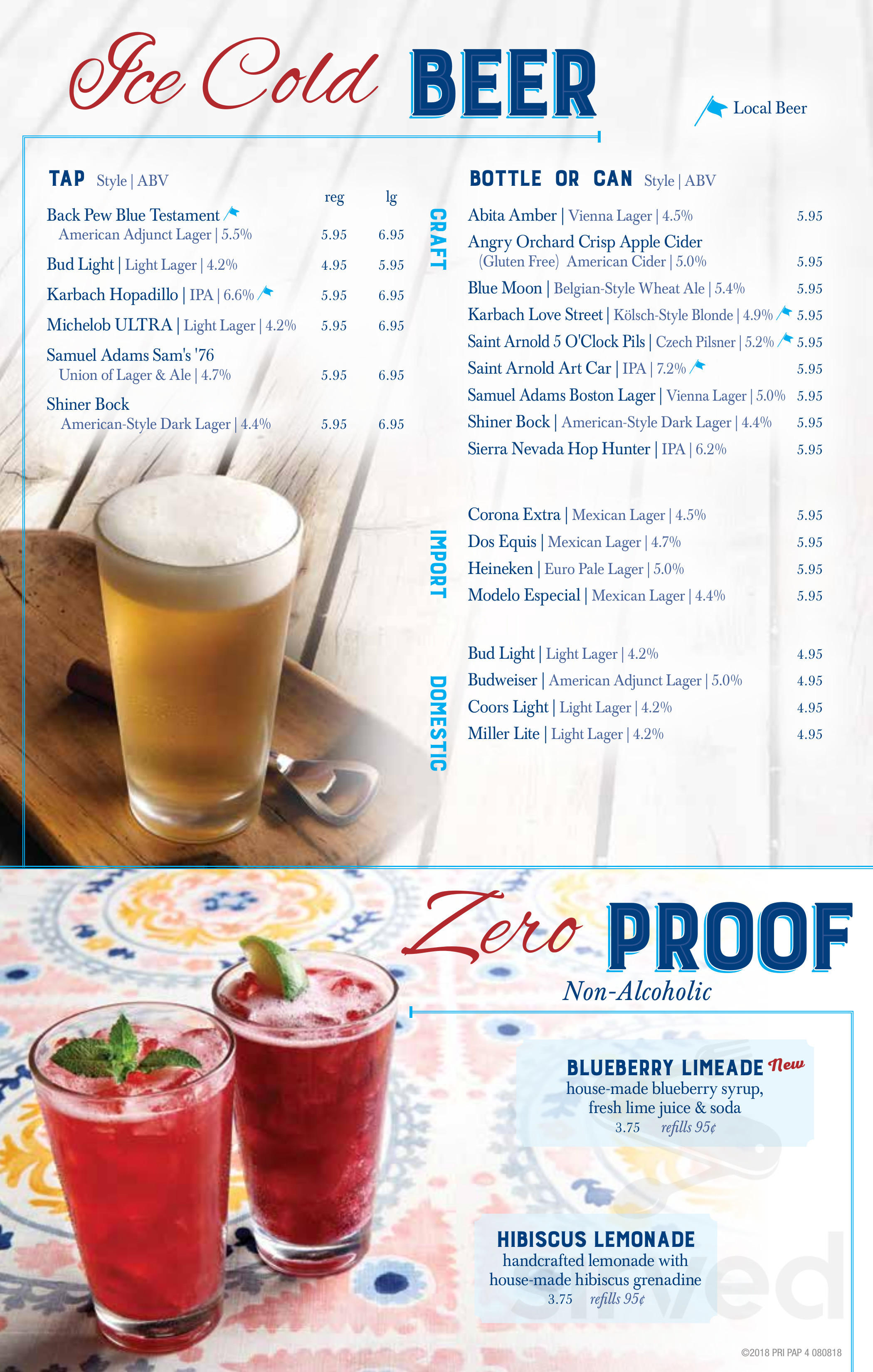 Menu - Houston TX's Pappas Seafood House | Sirved