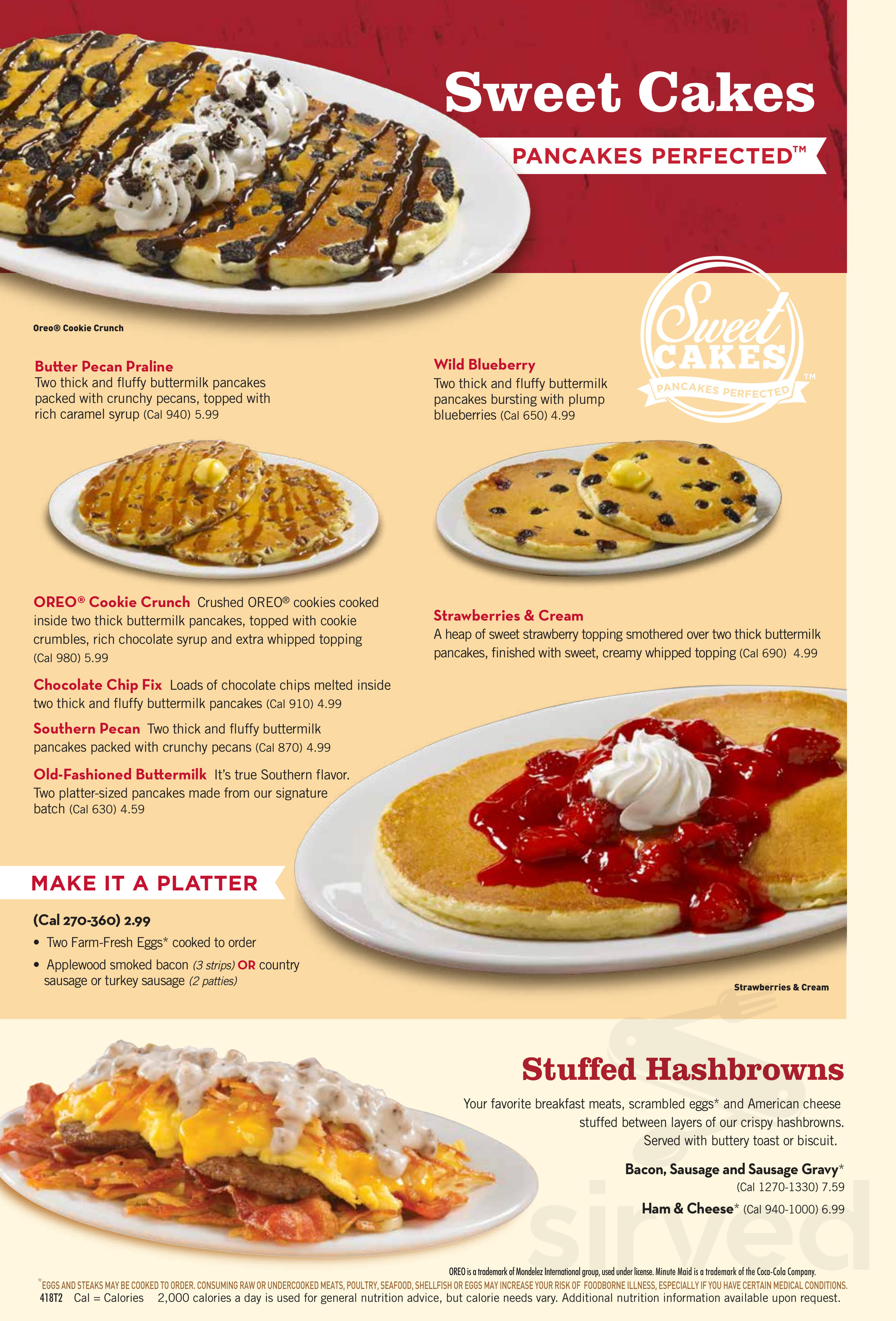 Huddle House Menu In Brevard North Carolina USA