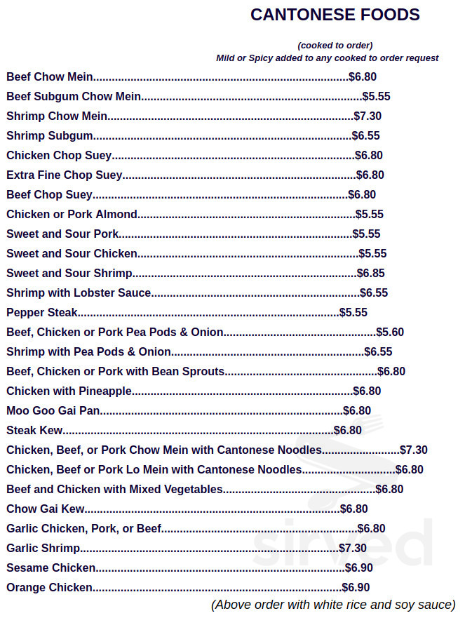 Jin's Chow Mein In Crystal Jin's Chow Mein menus in Crystal, Minnesota, United States