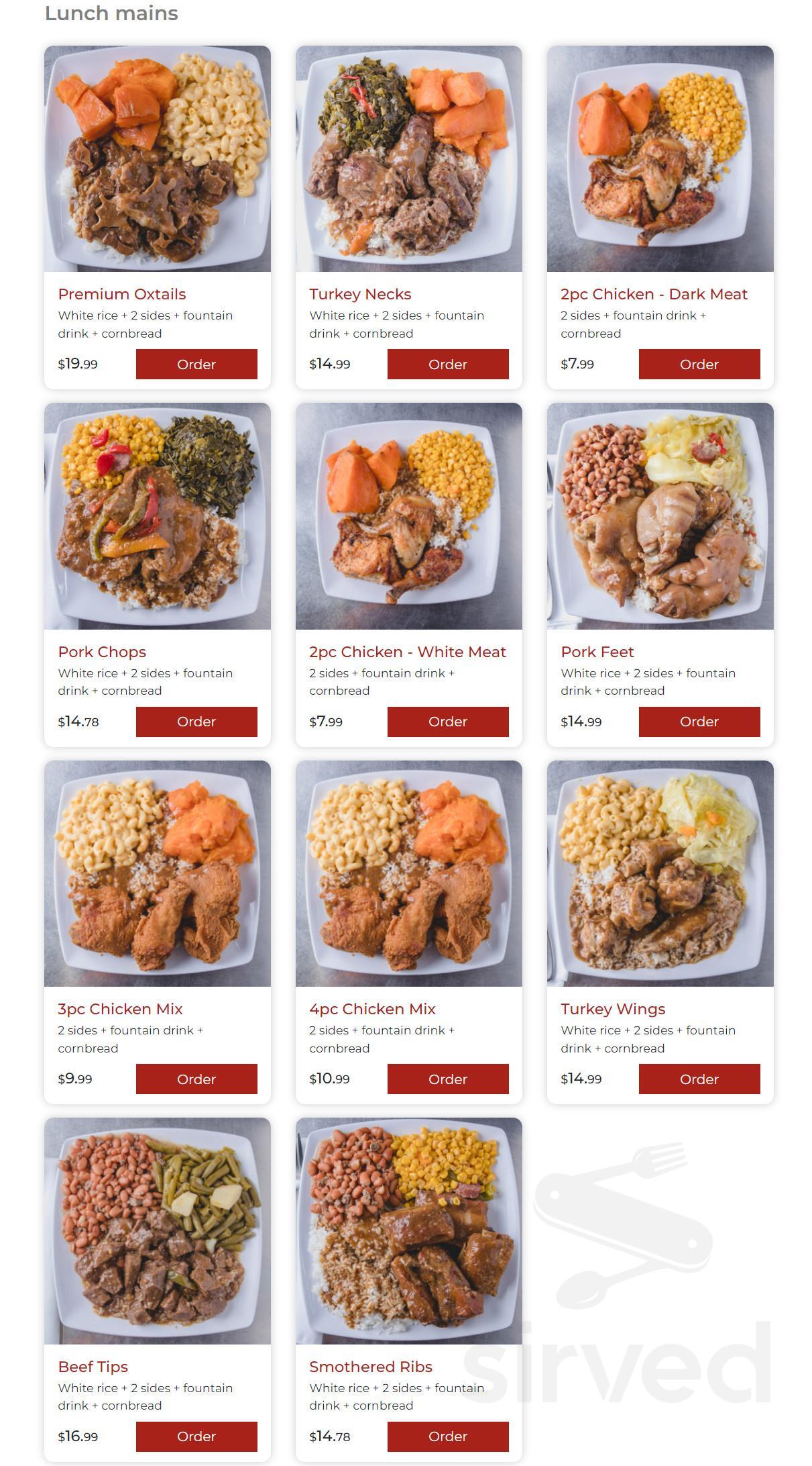 Farmer's Fresh Kitchen menu in Houston, Texas, USA
