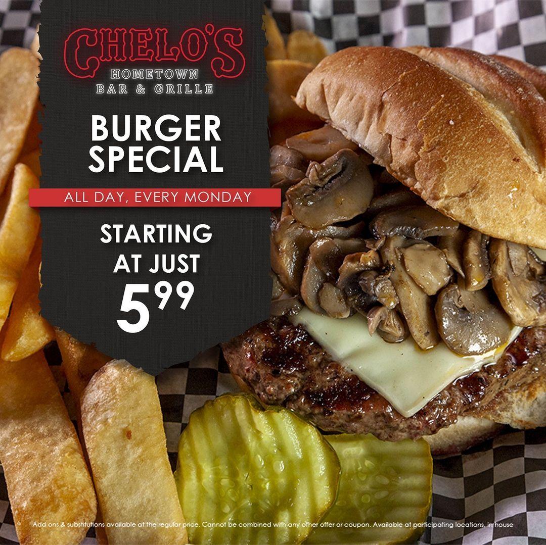 Chelo's Hometown Bar & Grille menu in Providence, Rhode Island, USA