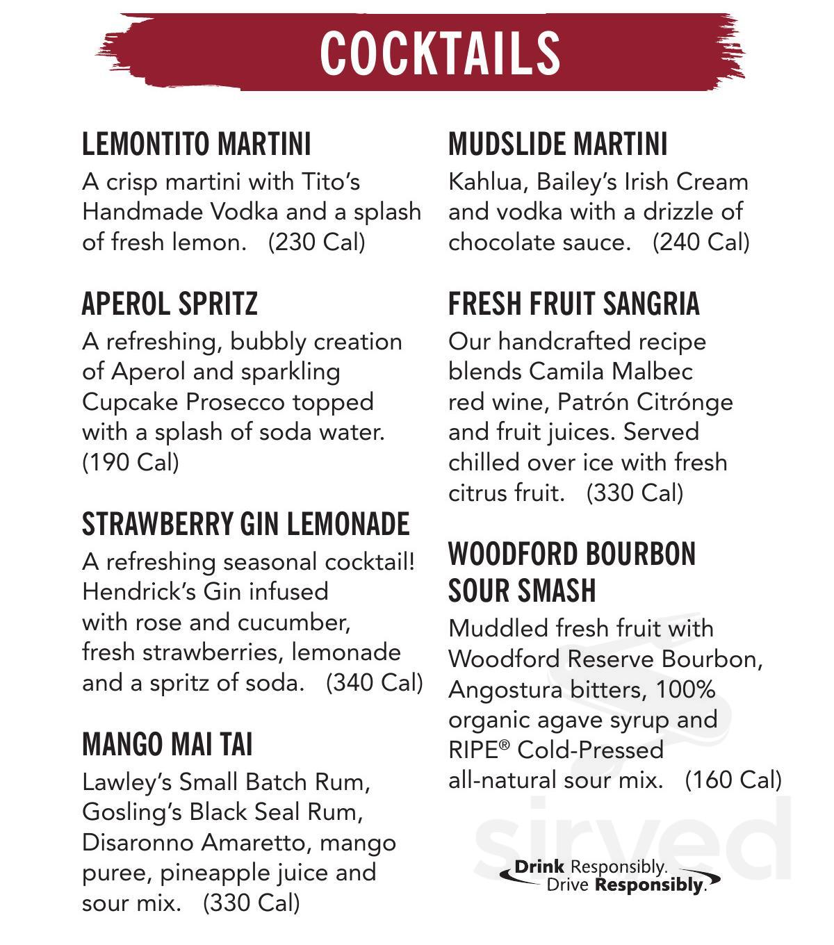 menu in Revere, Massachusetts, USA