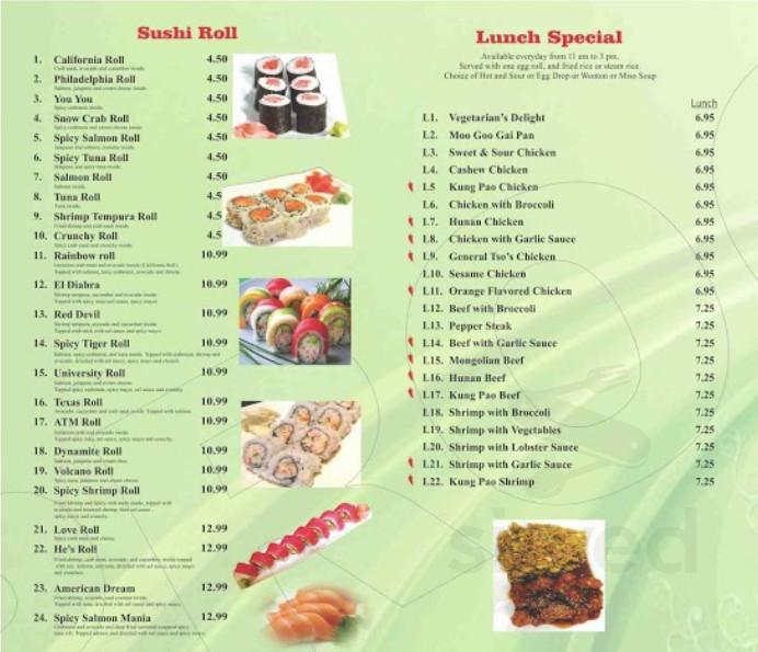He's Photo Menu.pdf He's Cafe menu in Hempstead, Texas, USA