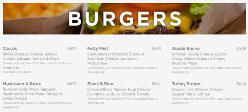 Menu for Joni's Diner in Lake Geneva, WI | Sirved