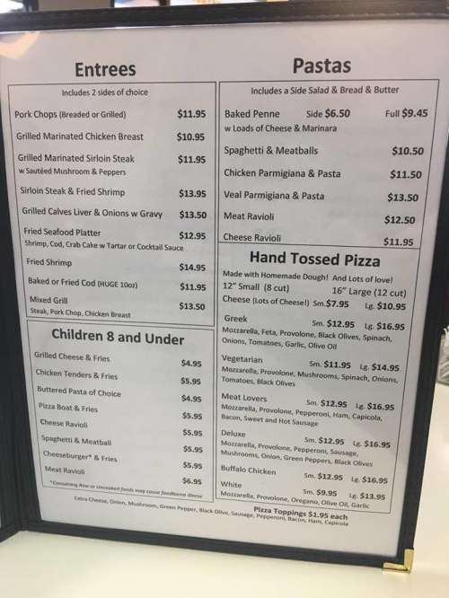 Ma and Pop's Country Kitchen menu in Bethel Park, Pennsylvania, USA